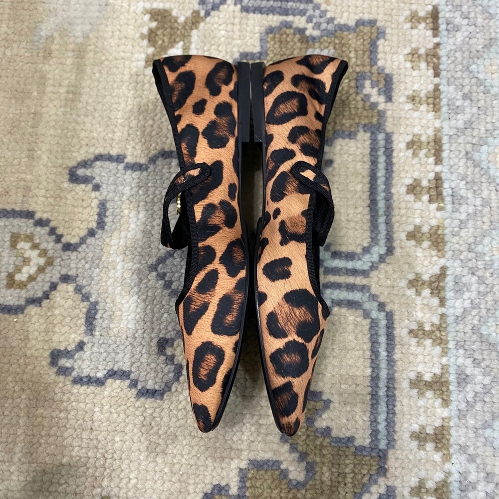 ZARA Leopard Print Mary Jane Flats size 7 (37) - Picture 4 of 7